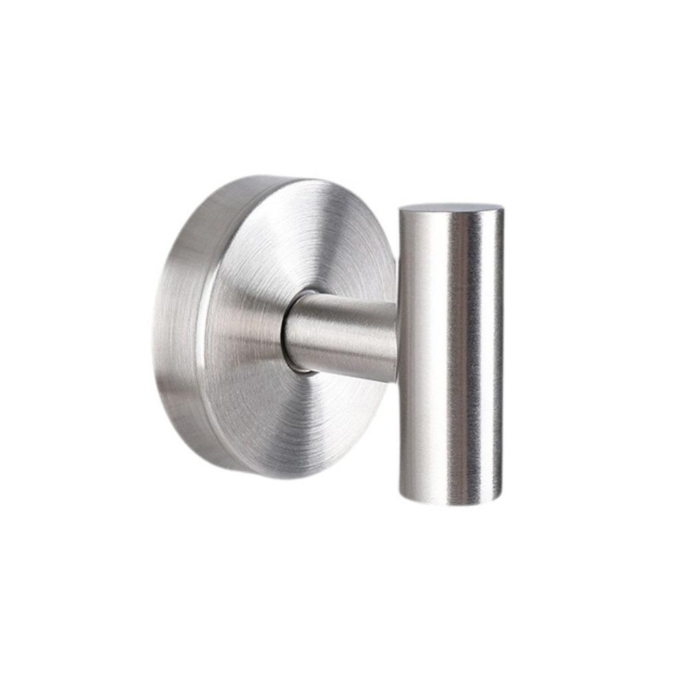 2PCS Stainless Steel Suction Cup Hooks Detachable Robe Hangers Space Saving Wall Hook  Bedroom