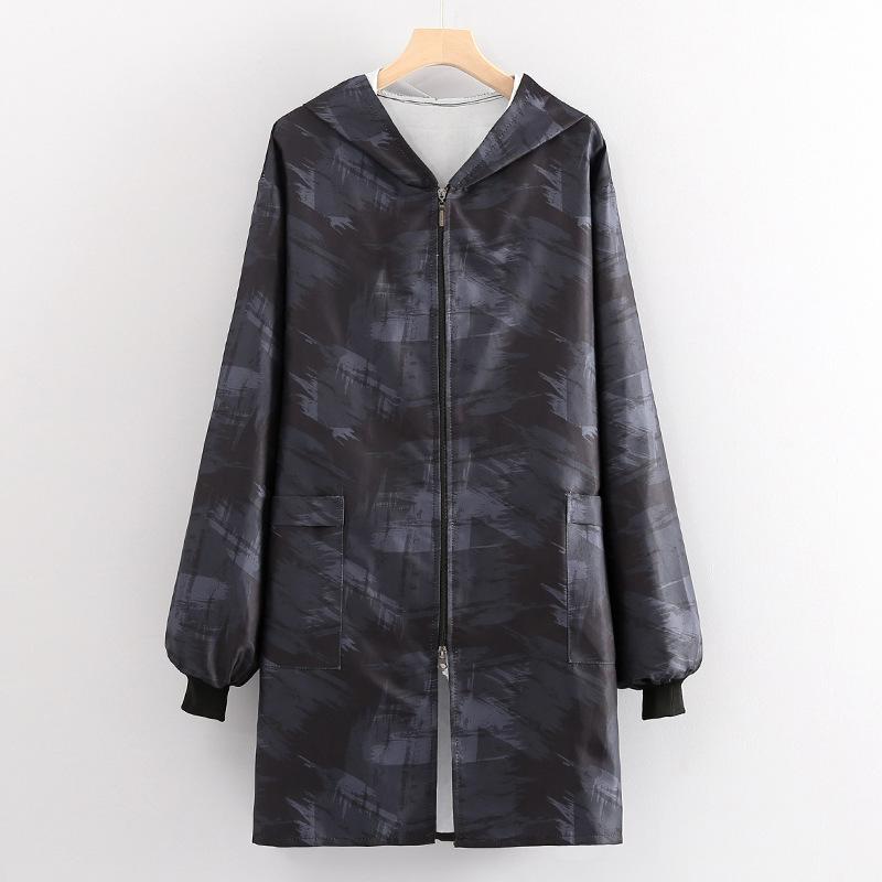 Waterproof tie-dye long-sleeved dressing smock, work clothes smock outside work, long-sleeved breathable and dirt-resistant