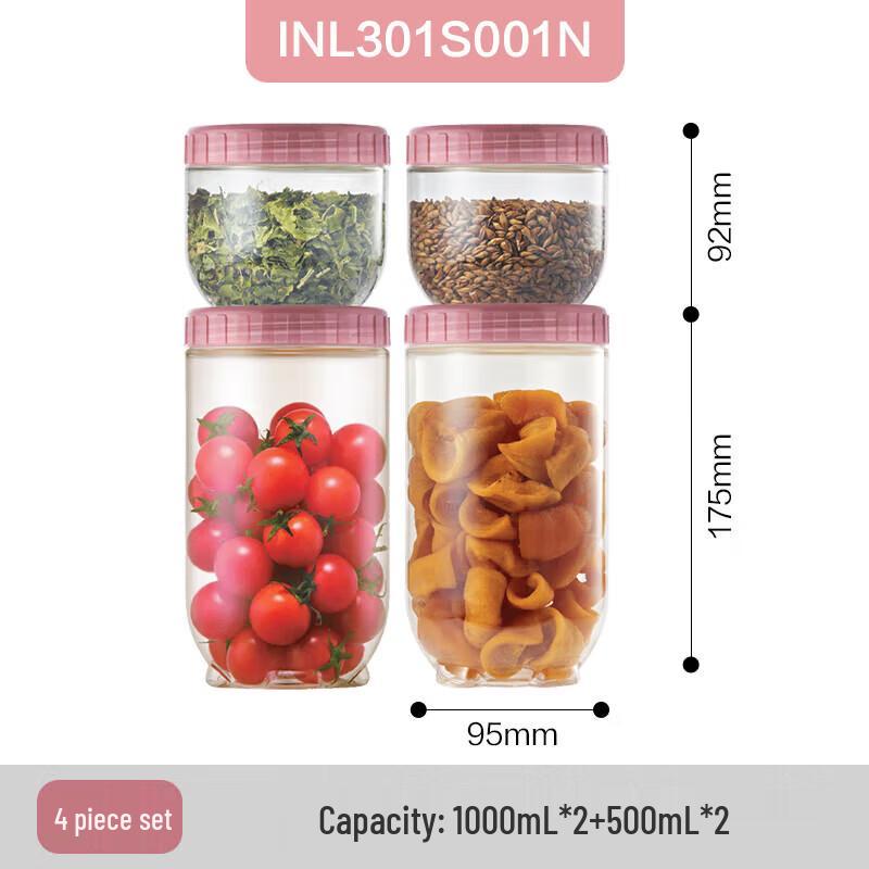 LOCK&LOCK 4-Piece Food Storage Container Set