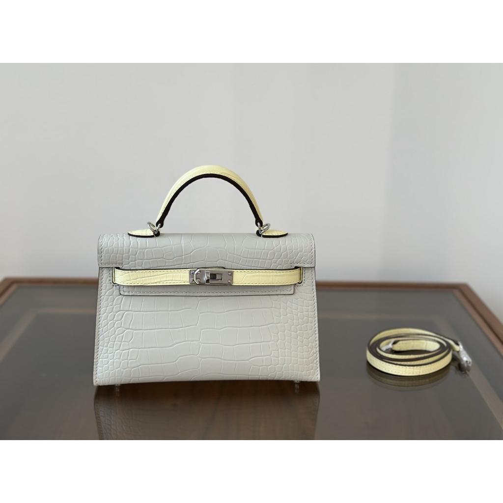 Kazilan 21cm Kelli Crocodile Pattern Handbag Bag Women's Fashion Versatile Mini Shoulder Messenger Women's Bag