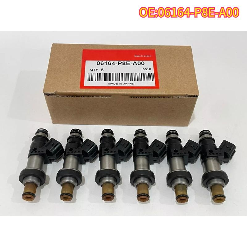 

High quality New For 6PCS 06164-P8E-A00 Fuel Injectors For Acura TL CL MDX 2001 2002 For Honda Pilot Odyssey 3.2L 3.5L