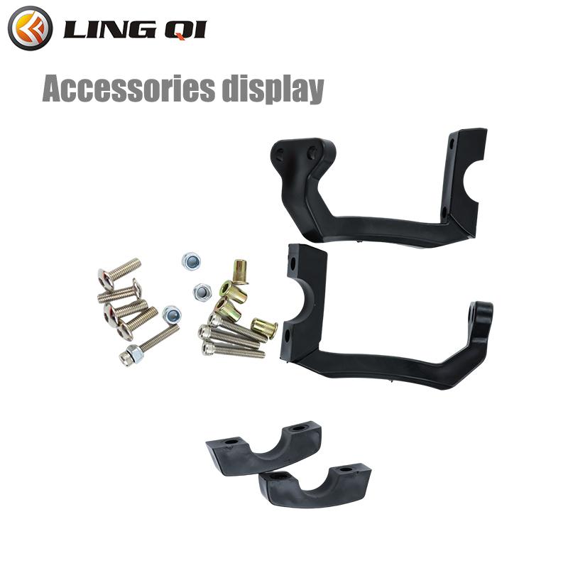 LINGQI Carbon Fiber Texture Universal Handlebar Protector Handguard Fit for Dirt Bike Front Brush Guard Bar Handle Protector