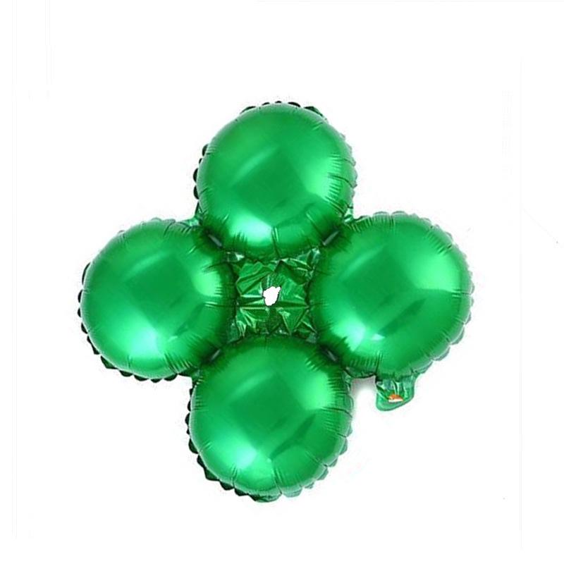 

18-дюймовый алюминиевый воздушный шар в виде четырехлистного клевера для украшения вечеринки