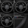 Breathable Leather Car Steering Wheel Cover Auto Accessories For MINI One Cooper JCW Countryman Clubman Cabrio Paceman Coupe