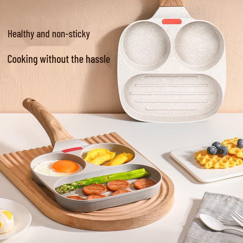 KSISE Maifan Stone 3-in-1 Breakfast Frying Pan