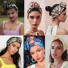 AWAYTR Fashion Women Turban Headband Print Stretch Bandana Knot Headwrap Long Scarf Ties Hairband Hair Accessories New Headwear