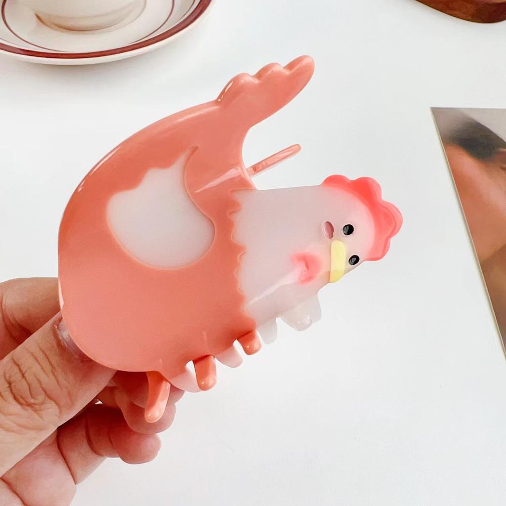 1pc New Acetic Acid Cow Gripper Animal Hair Clip Animal Hair Accessories Ins Chick Hair Clip Dopamine Pig Farm Hair Clip
