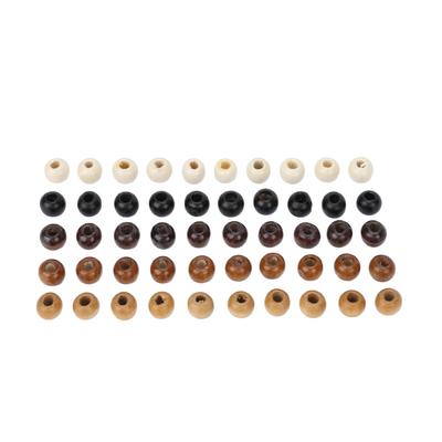 50 Stück Holz Bartperlen DIY Elegante Dreadlocks Perlen Anhänger für Haarflechten Armband Halskette
