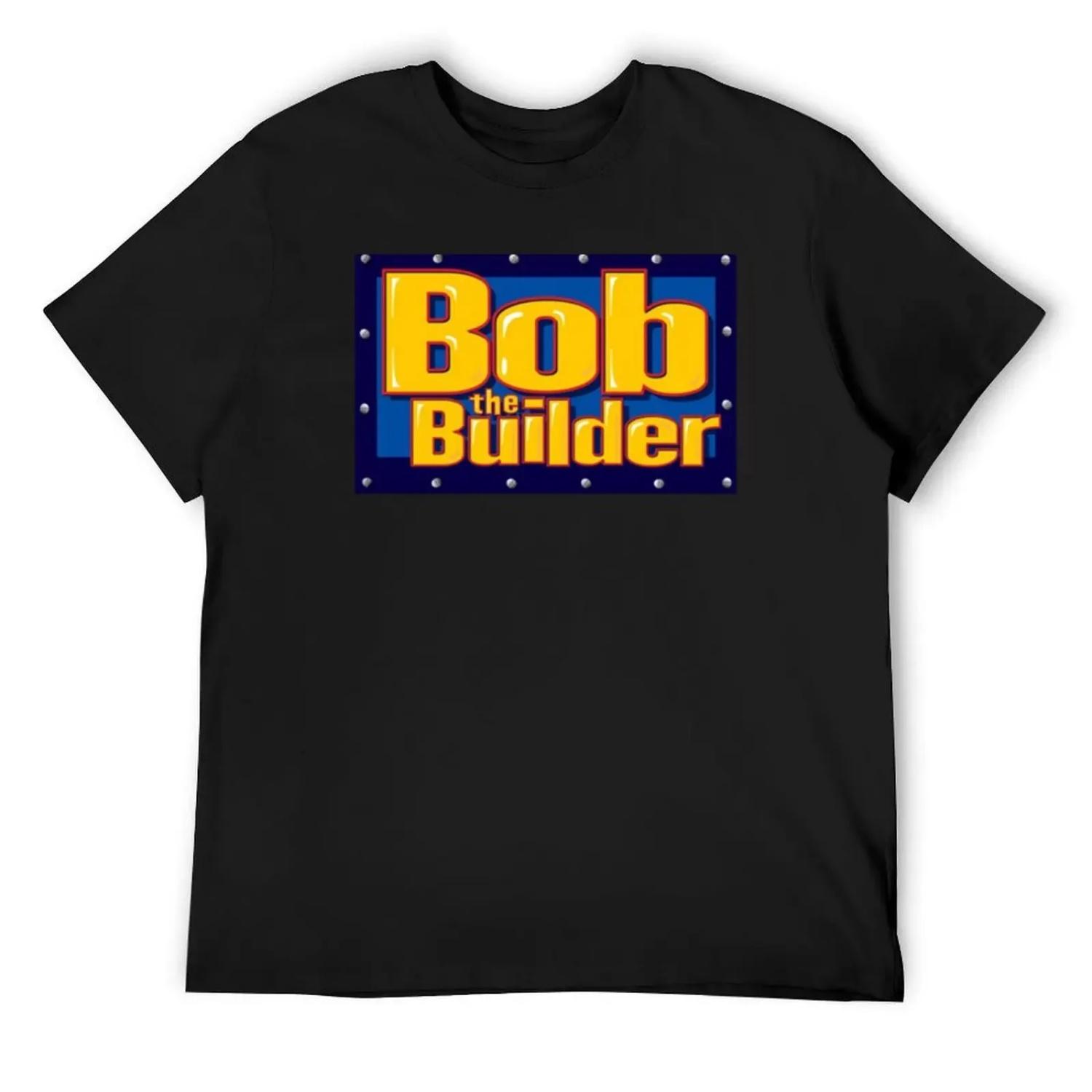 Best Top Famous Bob The Builder T-Shirt summer top clothes funny shirt cotton Clothing mens shirts graphic tee XXXXXL разноцветный