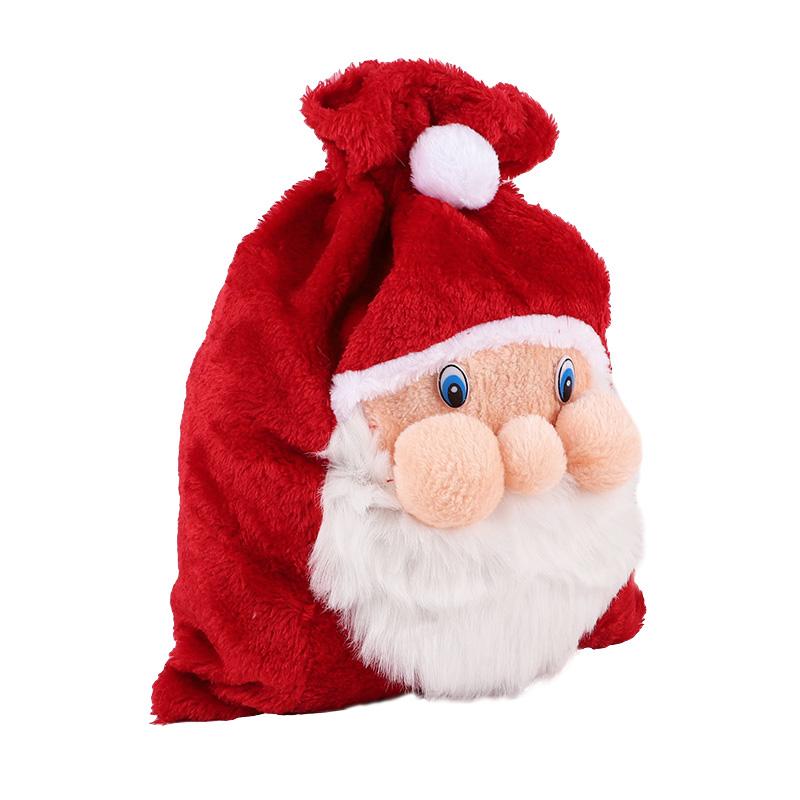 

Рождественский большой мешок Санта-Клауса с кулиской, бархатный мешок для хранения конфет и подарков, 2025, украшение для дома, новогодняя вечеринка 39x33.5cm