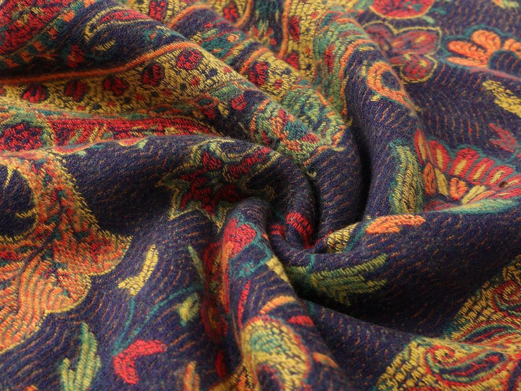 Shawl, Ethnic Style, Yunnan Travel Outfit, Summer Bohemian Faux Cashmere Scarf, Literary Cashmere Cape
