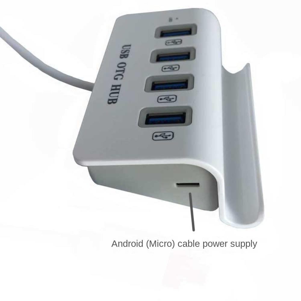 Docking Station USB OTG HUB USB2.0 4 USB Docking Station Hub 4 in 1 Dock Holder Hub for Mobile/PC