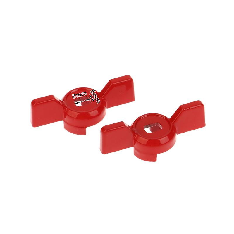 

2 шт. Алюминиевая ручка Ручка клапана Ручка шарового крана Гаечный ключ Красная ручка-бабочка Аксессуары 8x5MM Hole