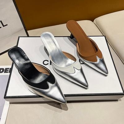 Neuer Stil Damen Hausschuhe Spitzschuh Sexy Mode Schuhe Elegant Sommer Absatzschuhe Frau Designer Luxus Pumps Kleiderschuhe