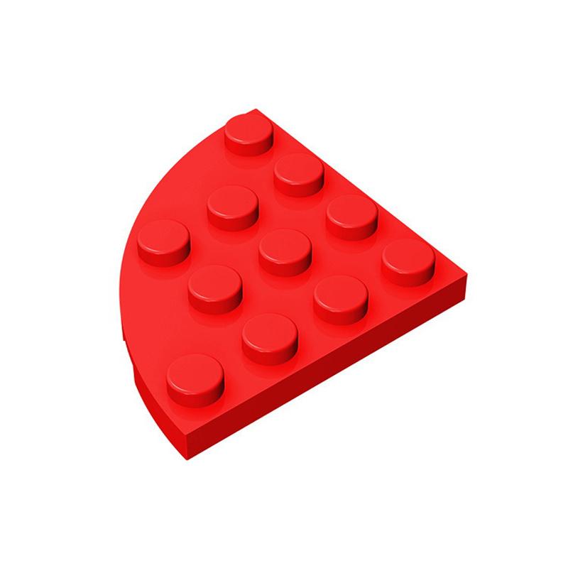 10 KUSŮ 30565 1Deska Kulatý Roh 4 x 4 Kostka Moc Barva Kompatibilní s Kostkami DIY Dětská Hračka Montážní Díl