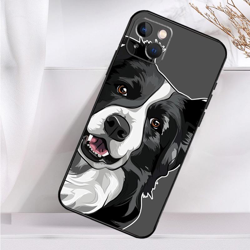Border Collie Dog Shockproof Case For iPhone 17 Pro Max 11 14 15 16 Plus 12 13 Mini 16e 17 Air Phone Cover