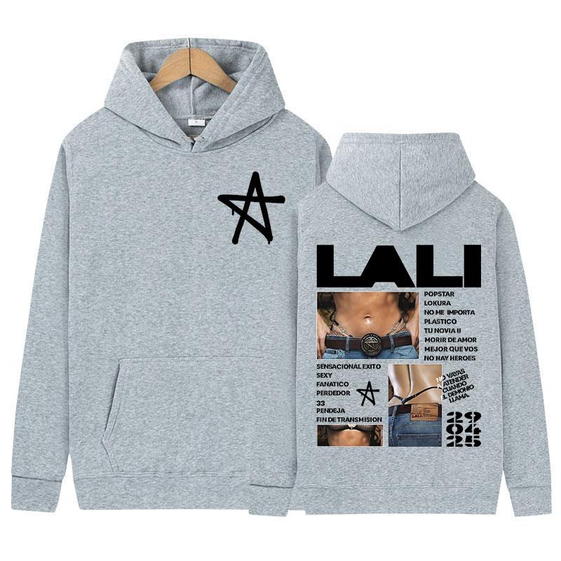 Singer Lali Esposito 2025 Album Merch Hoody Men Women Harajuku Vintage Sweatshirt Fashion High Quality Fleece Hoodies Streetwear