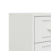 Nightstand White 36 x 39 x 43.5 cm Steel