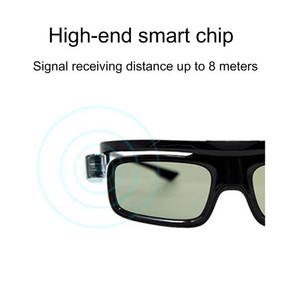 GL1800 3D Glasses Lightweight High-definition Image PC Black Active Shutter 3D Eyeglasses for DLP LINK 3D Projectors/TVs