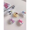 Glow-in-the-dark Sanrio Mobile Phone Air Cushion Stand Kurome Melody Back Sticker Telescopic Stand Desktop TV Drama Artifact