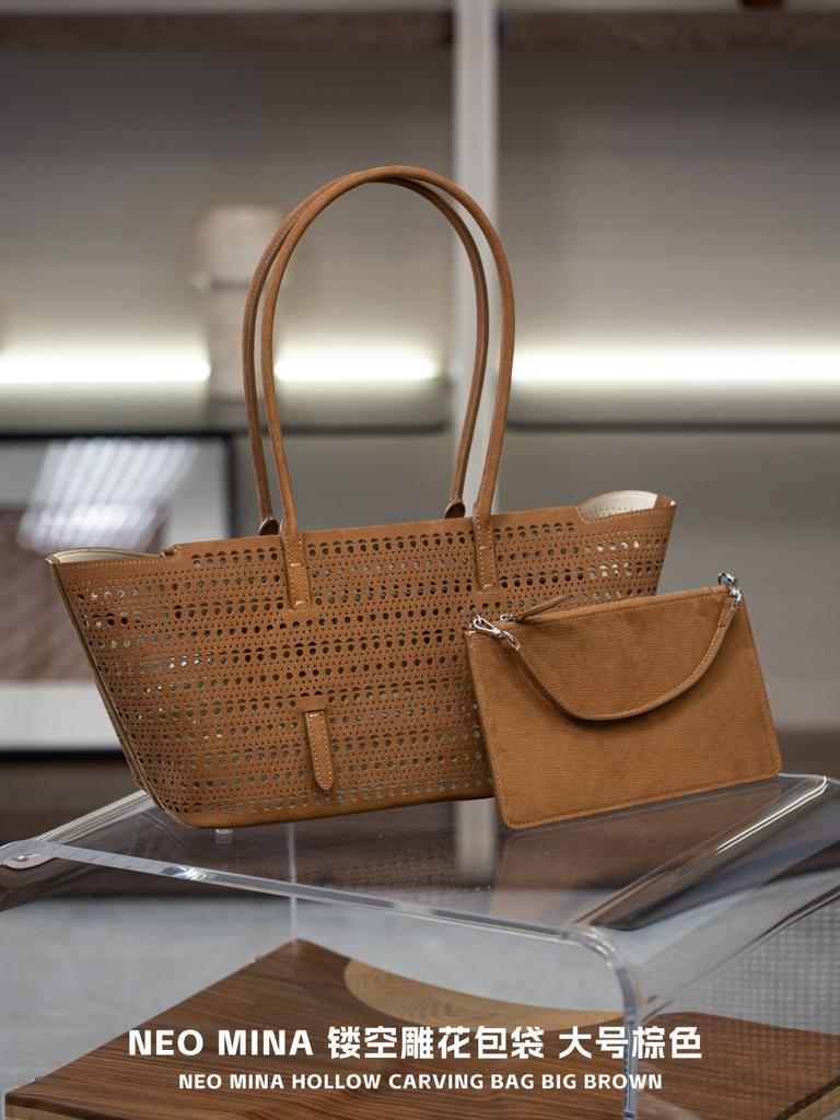 Neo Leather Version Edition Large Capacity Hollow Handbag Tote Bag Organizer Womens Bag