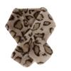 Retro Thicken Warm Leopard Print Scarf For Women Windproof Faux Fur Scarf Soft Faux Collar Cross Scarf Winter Scarf Neck Wrap