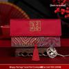 New Wedding Engagement Double Happiness Red Envelope Silk Bag for Cash and Embroidery Decoration