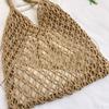 Yogodlns Borsa tessuta estiva per borse da donna Borsa a tracolla Boho da spiaggia lavorata a mano Borsa tote grande Borsa per la spesa scavata