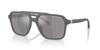 [ARMANI EXCHANGE] Armani Exchange Sunglasses for Men. Frame: Matte Grey. Lens: Grey Silver Mirror Polarized. Lens Width: 57mm. 0AX4166SU