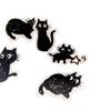45 Stück Schwarze Katze Boxed Sticker Niedlich Cartoon Kawaii Stil Journal Scrapbook DIY Dekorationsmaterialien