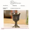 Vintage Brass Wine Goblet With Carved Fortune Patterns And Retro Design Great For Home Decor Banquets Wine Tasting