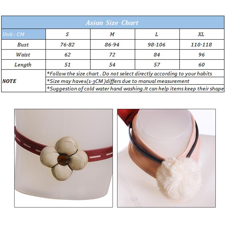 Christmas Bunny Girl Klee Cosplay Costume Genshin Impact Klee Bunny Costume Sexy Women Jumpsuit Klee Uniform Full Set