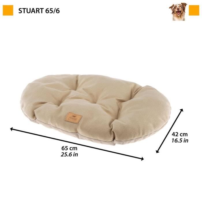 Ferplast Coussin pour chien et chat Stuart 65-6 Beige