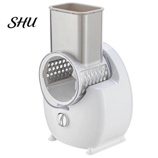 Detachable Electric Salad Maker Cheese Grater Vegetable Multi-purpose Cutter Slicer BPA-Free Potato Scrubber Shredder