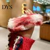 Non Bulky Phone Cover Plush Case for IPhoneDuo, Fuzzy Gradient Color with All Inclusive Protection Full Protection, Cute Shockproof Foldable
