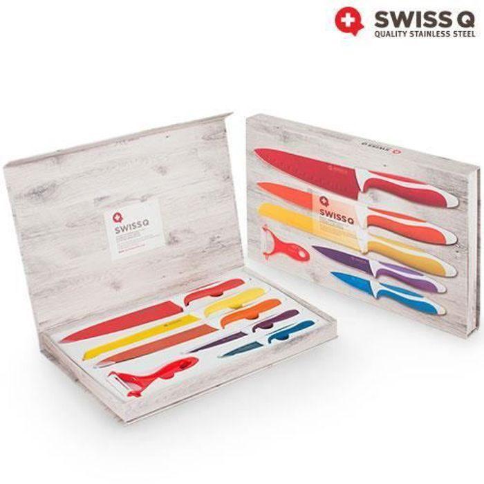Set de couteaux Revêtement Céramique Swiss Q (6 Pièces)