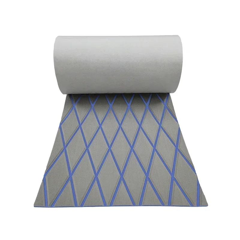 350x1900x5mm EVA Foam Luxury Decking Sheet Anti-Skid Boat Deck Self-Adhesive Yacht Flooring Pad Anti-fatigue Mat Diamond Shapes