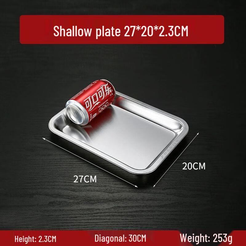 304 Stainless Steel Rectangular Serving Tray