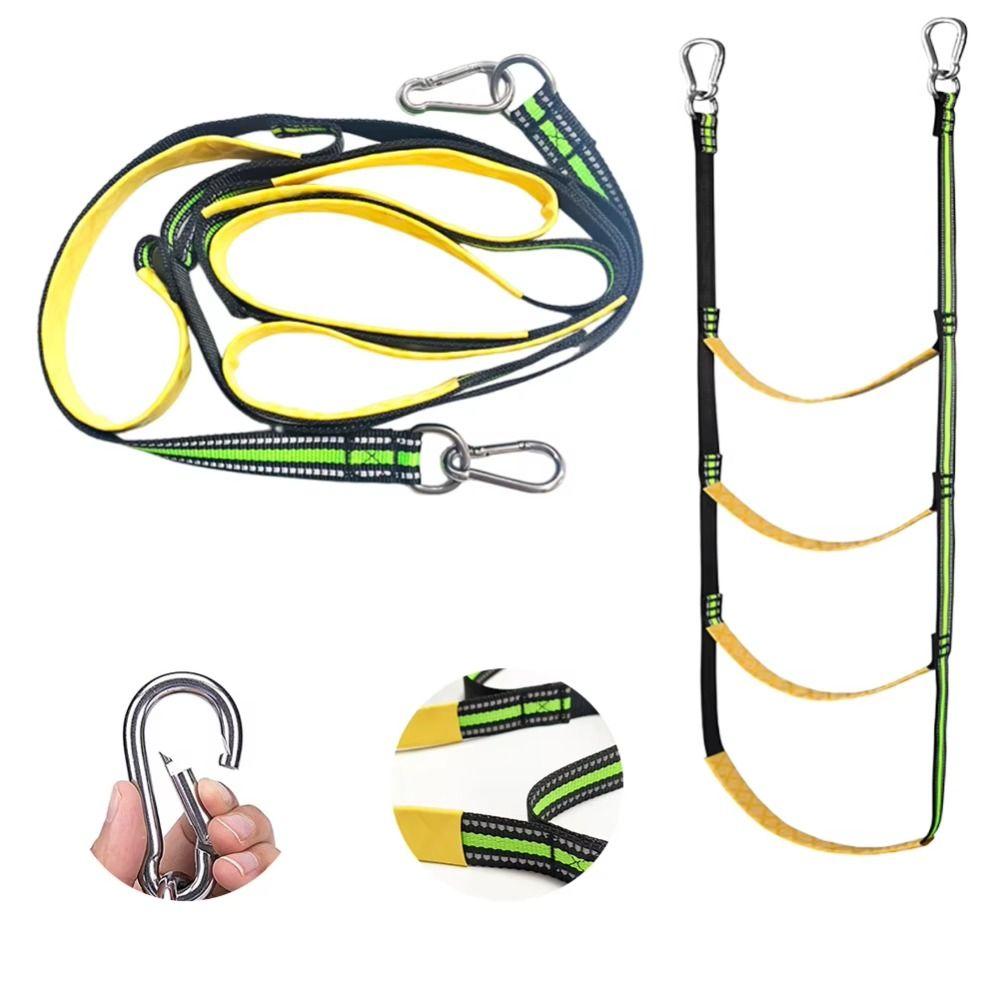 3/4/5 Step Boarding Rope Ladder Reusable Yacht Boat Side Hanging Ladder  Yacht Equipment