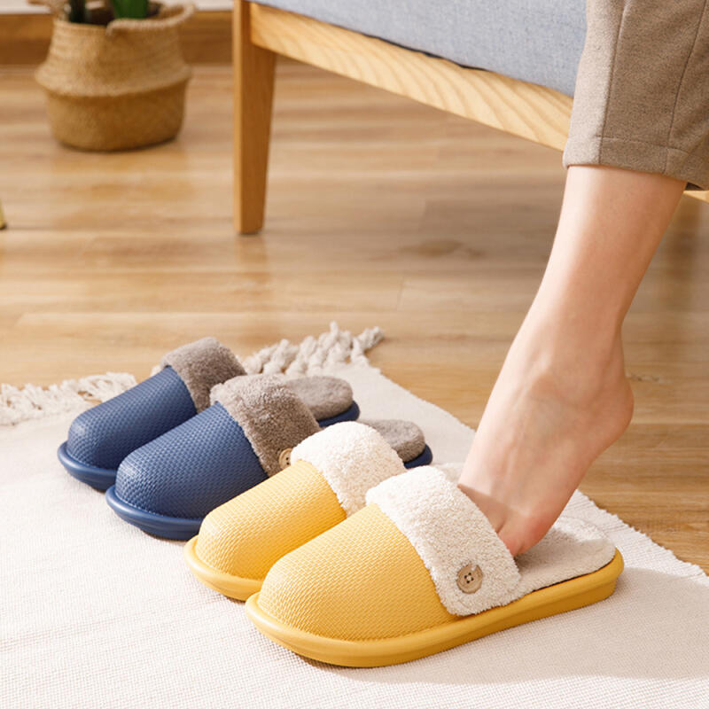 Detachable fur slippers/winter slippers