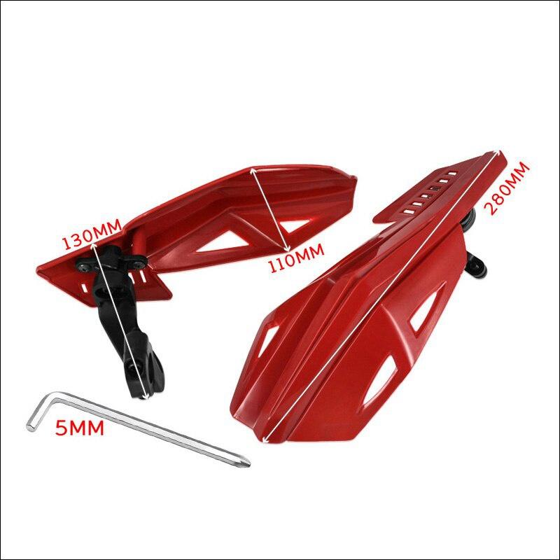 1 Par 22mm Motorcykel Universal Vindsäkert Handskydd Flerfärgat Sköld Ombyggnads Tillbehör