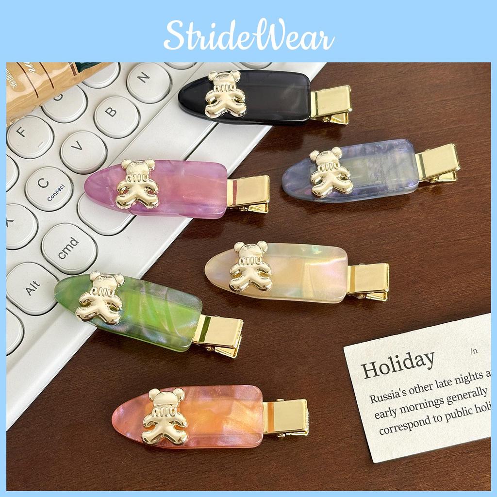 Design Highend Bear Hair Clips For Women In Vibrant Acetate Colors Perfect For Any Outfit