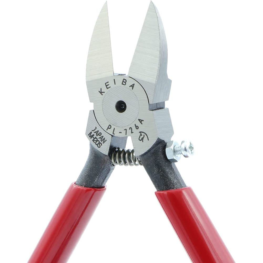 Keiba Plastic Flat with Adjustment Nippers, Tip, Screw, 150mm, PL-726A