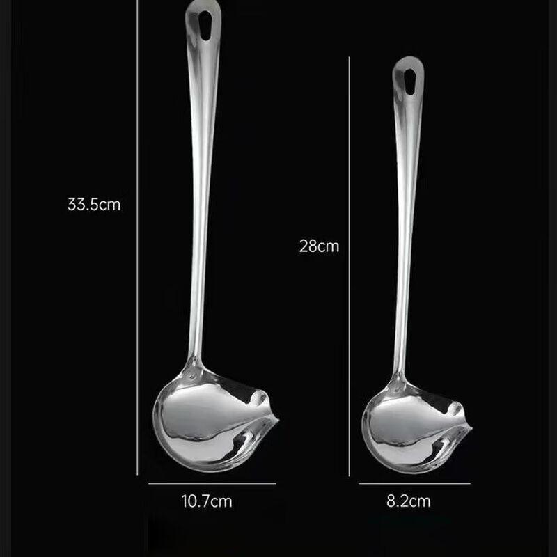 

WeiJieXing 304 Stainless Steel Bent-Spout Basting Spoon Set