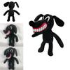 Adorable Siren Head Series Horror Black Dog Plush Stuffed Doll For Kids And Adults