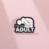 Functional Stylish And Cartoon Character Pin With Unique English Phrase For Wear Everyday