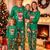 European and American Christmas Parent-child Clothing Long-sleeved Pajamas Set Loungewear Christmas Matching Pajam