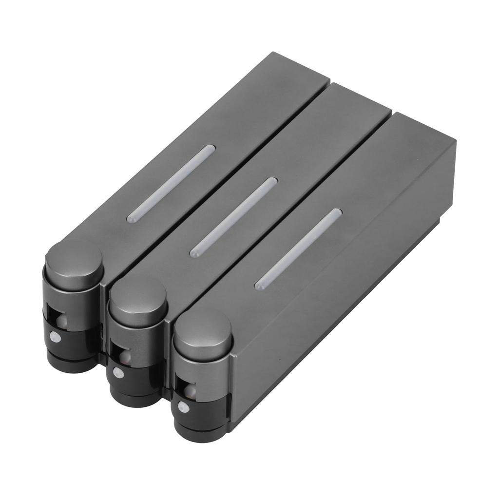 Wandmontierter Seifenspender 3 Kammern Manuell Duschgel Shampoo Handseife Behälter für Zuhause Hotel