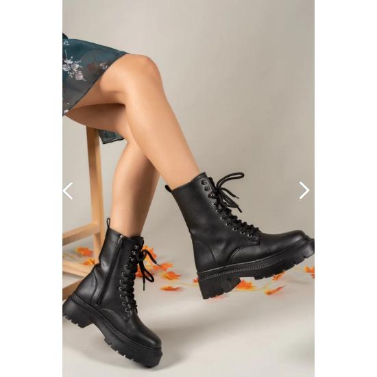 

Черные женские ботинки на молнии 0012299 36