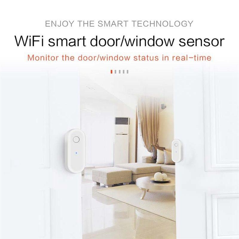 24-Hour Delivery Tuya Wifi Door Window Sensor Smart Alarm Alert System Real-Time Notifications App-Control Home Secur